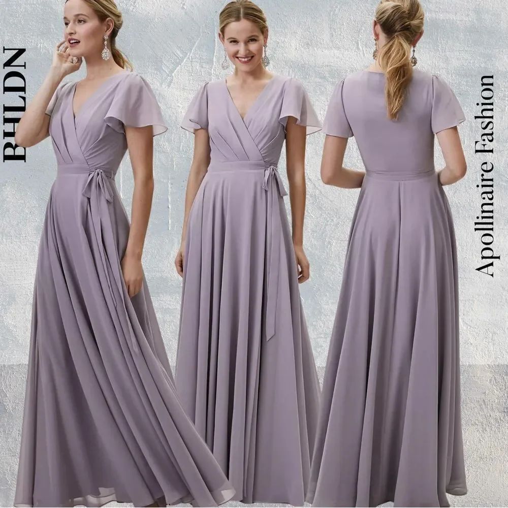 BHLDN Oralee Lavender Maxi Dress in XS NWOT